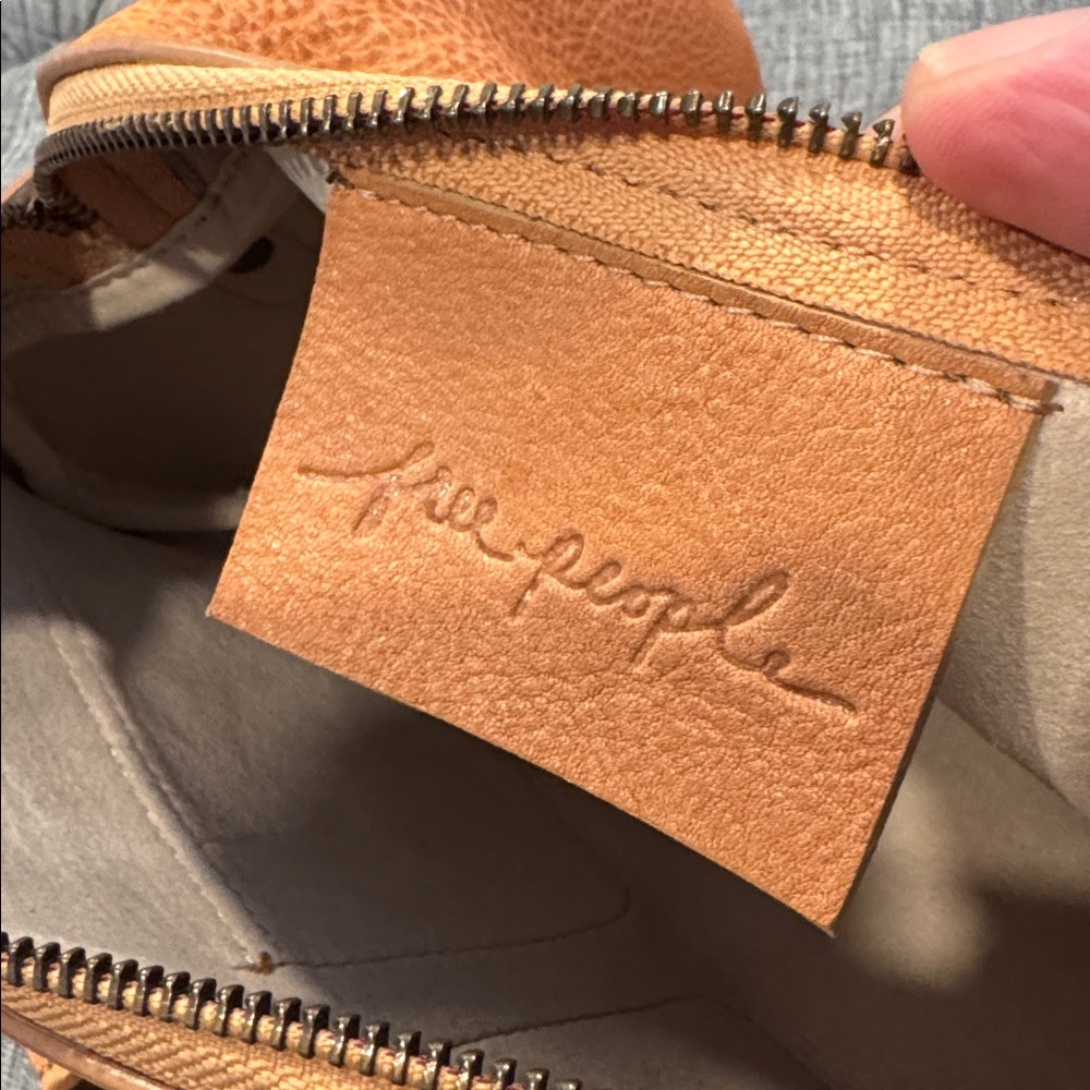Free People Bag Dylan Brown Distressed Leather Duffle Crossbody - Picture 10 of 17